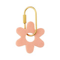 Key Ring - Kip Resin Flower Peach