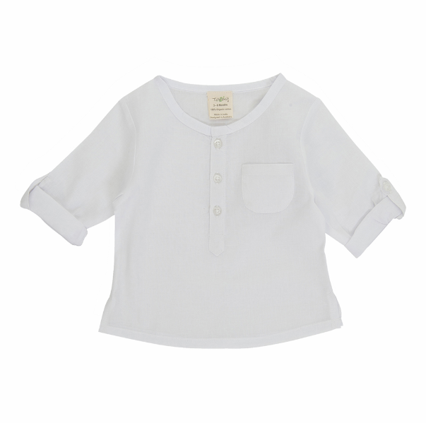 Baby Top Grandpa Mac Shirt - White