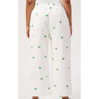 Pant Mauritius Embroidered Denim - White