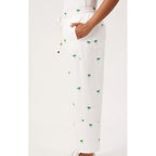 Pant Mauritius Embroidered Denim - White
