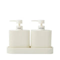 Dispenser Sid Resin Set 2 + Tray - Ivory