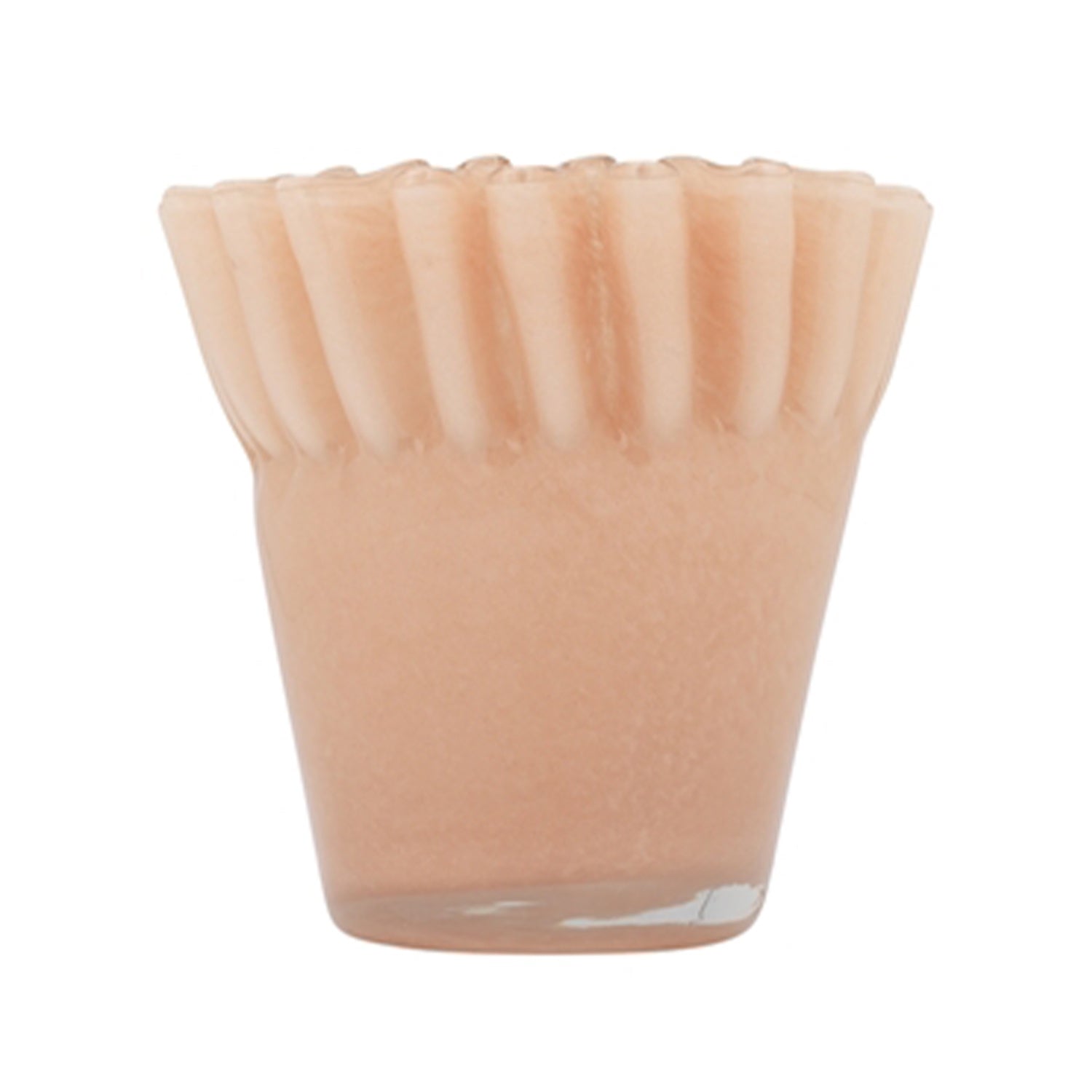 Vase Tousle Fluted 14 cm - Pink Salt