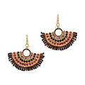 Earring Ayla Fan - Mahogany