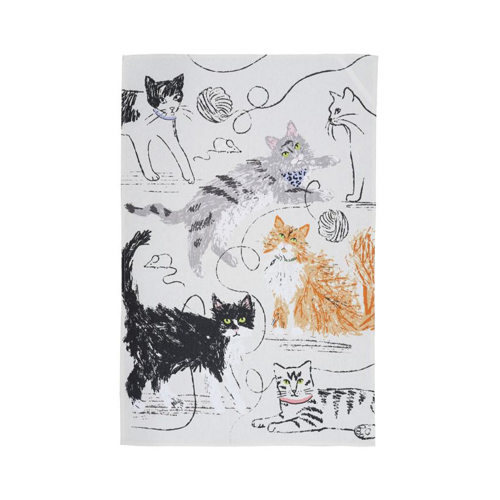 Tea Towel Feline Friends