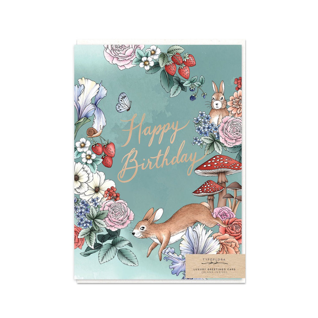 Card Mushroom Birthday