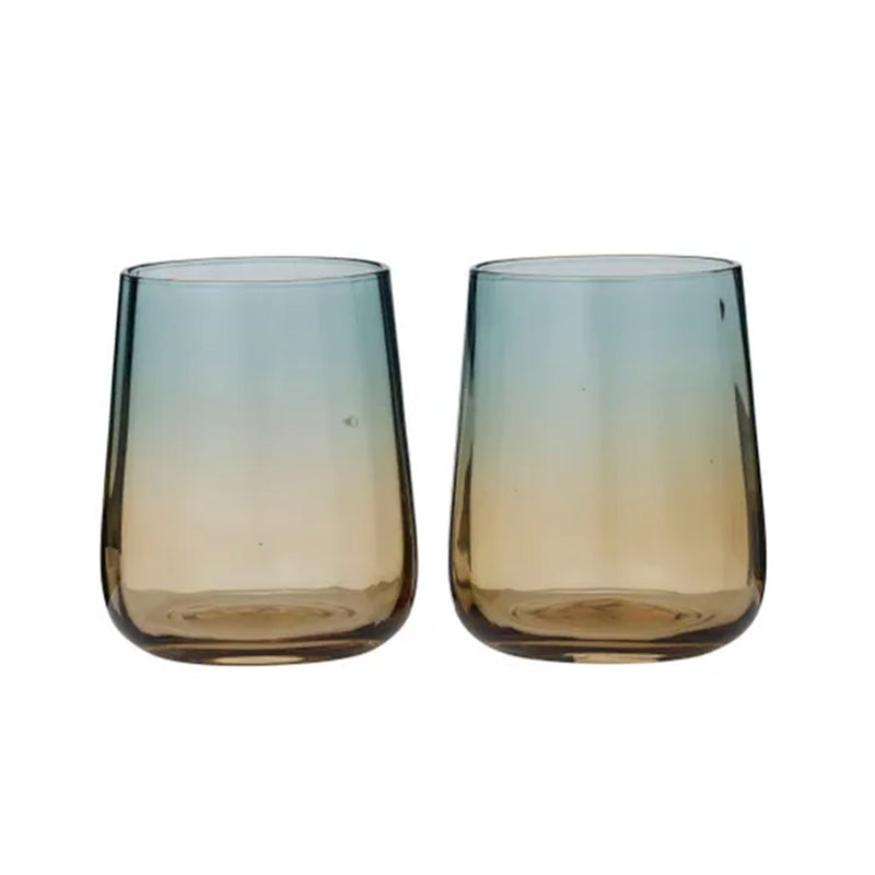 Tumbler Set 2 Tallo - Blue & Amber