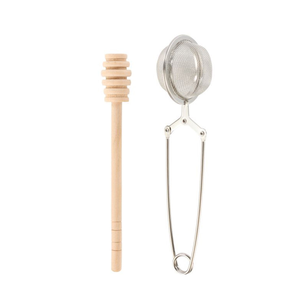 Tea Infuser & Honey Dipper Set