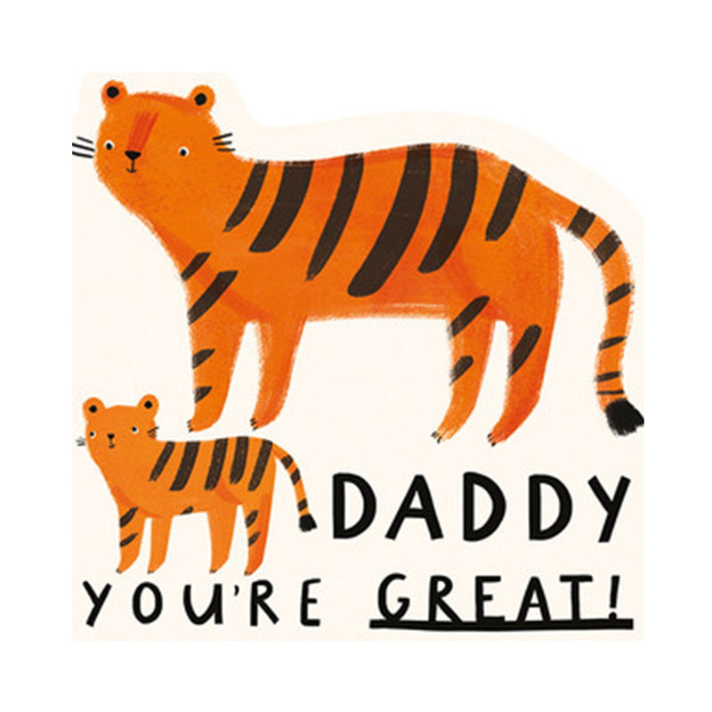 Card Fathers Day - Daddy Tigers