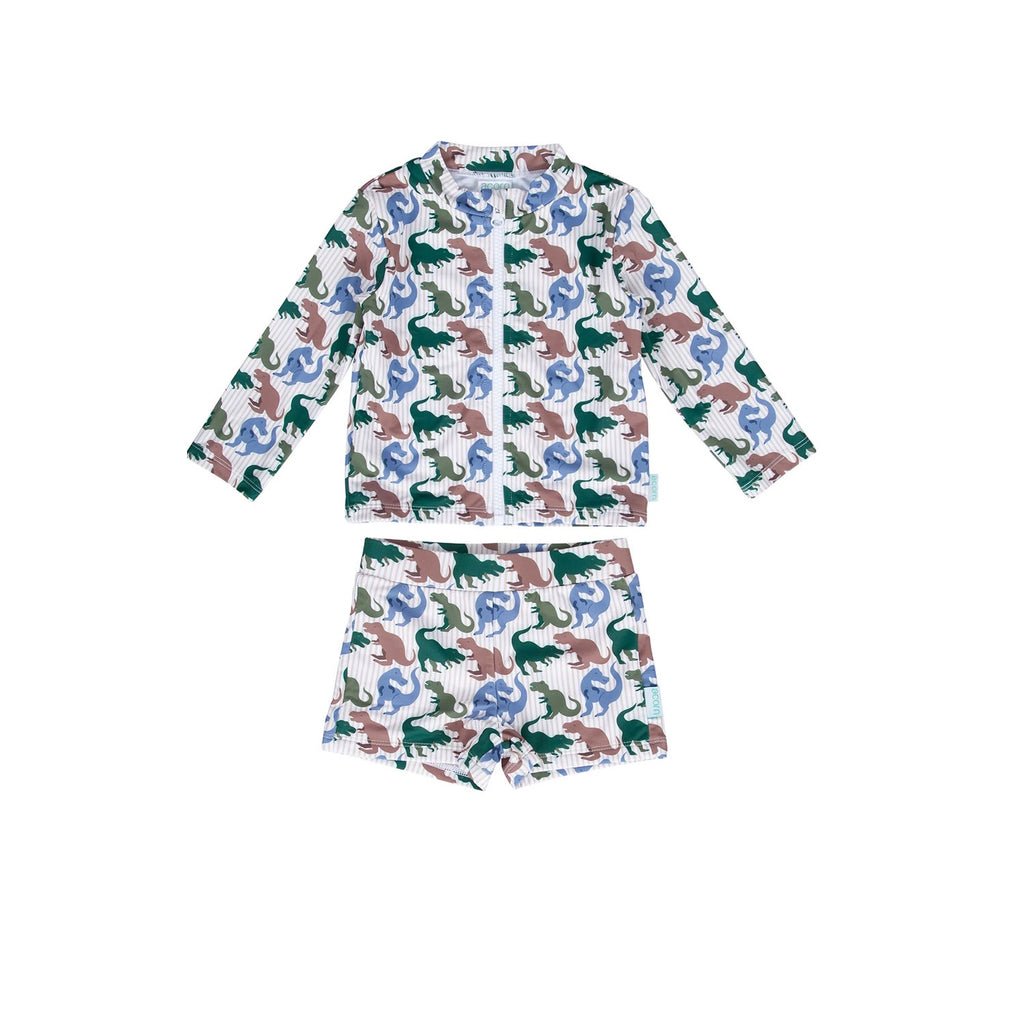 Swim Rashie & Shorts - T-Rex