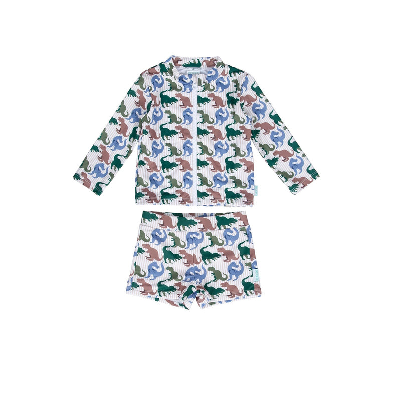 Swim Rashie & Shorts - T-Rex