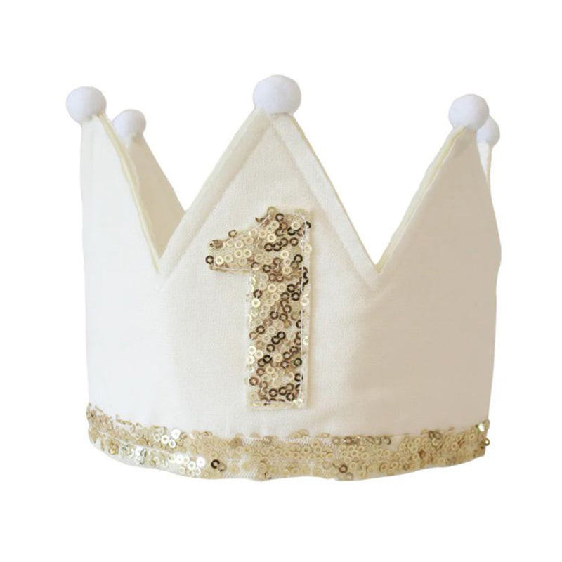 Crown 1st Birthday Ivory