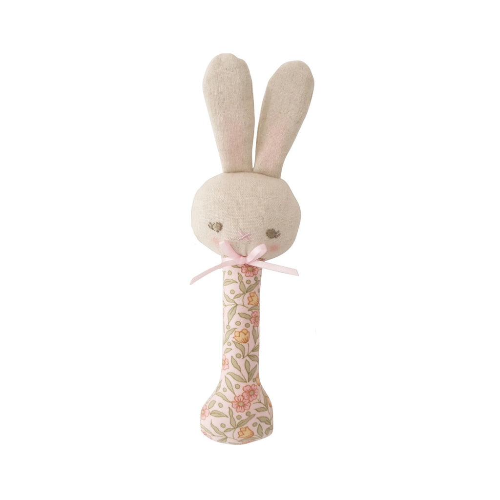 Stick Rattle Bunny Blossom Lily Pink