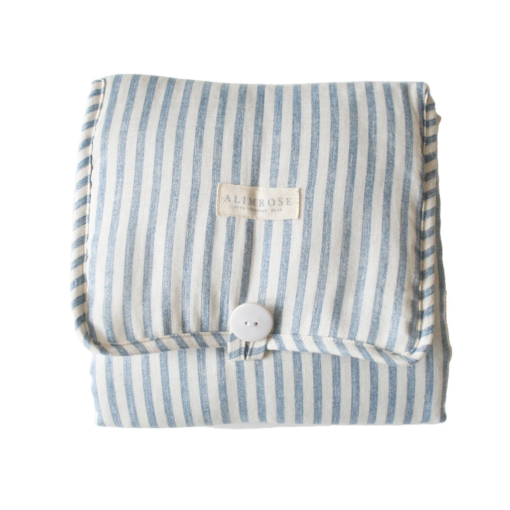 Change Mat Chambray Blue Stripe