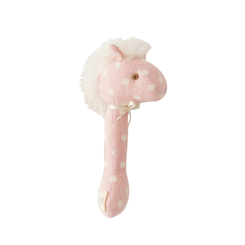 Rattle Stick - Horse Pink Spot