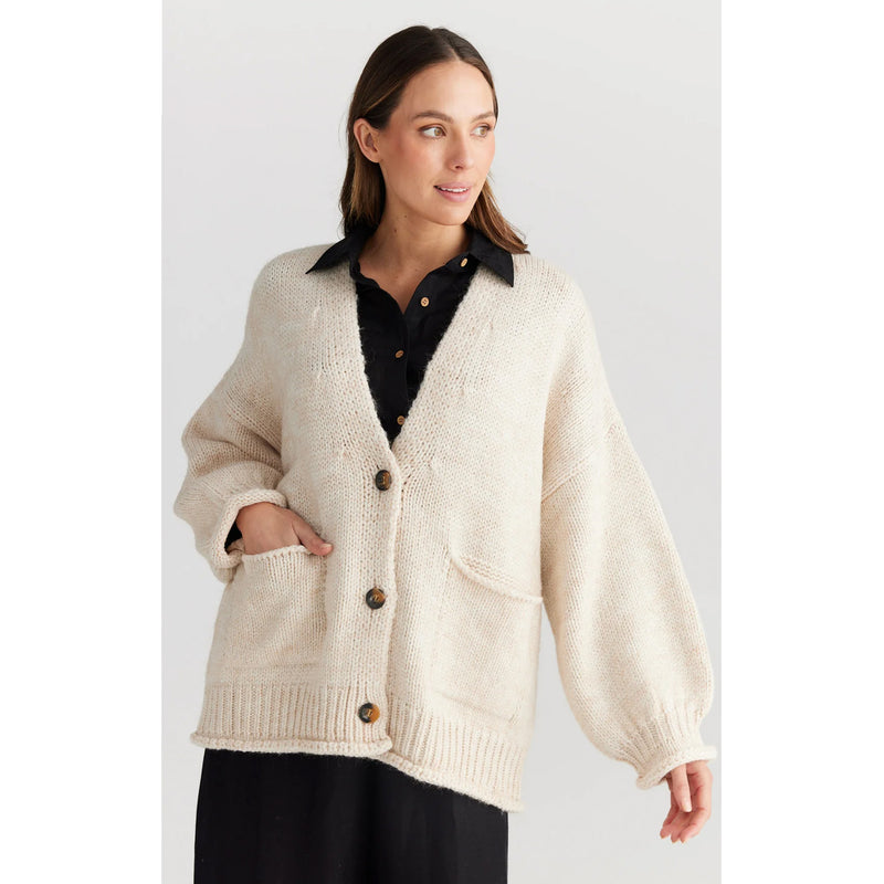 Knit Abrazo Cardigan - Natural