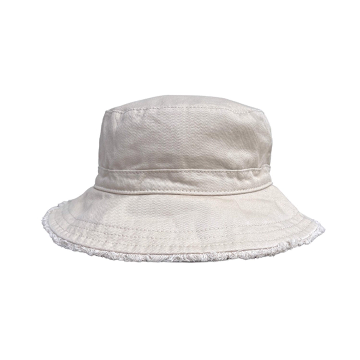 Hat Frayed Bucket - Mushroom