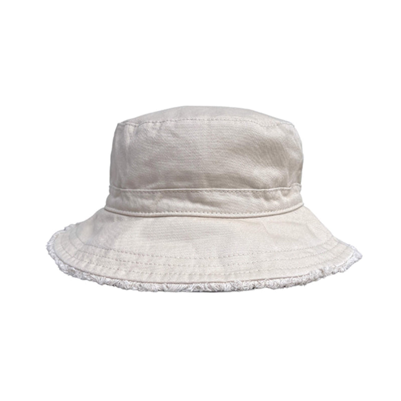 Hat Frayed Bucket - Mushroom