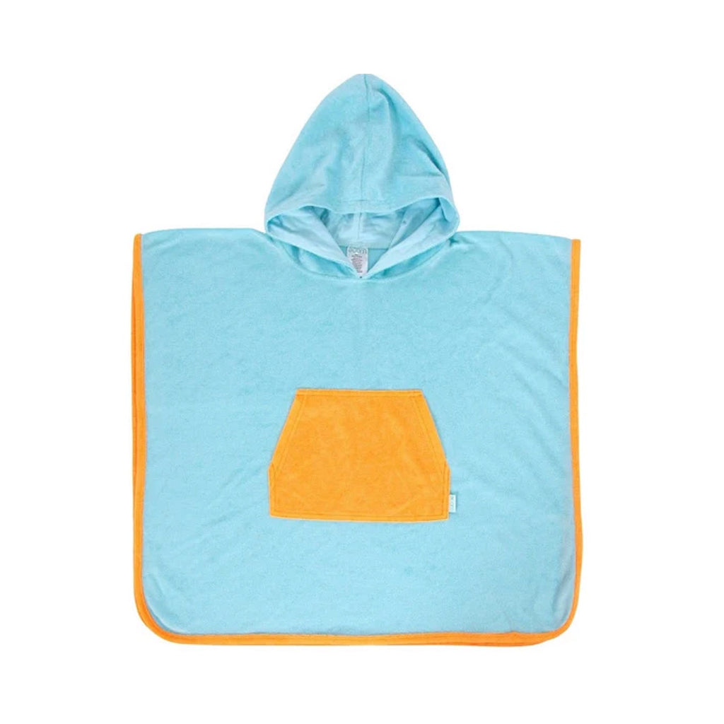 Towel Hooded - Light Blue & Orange