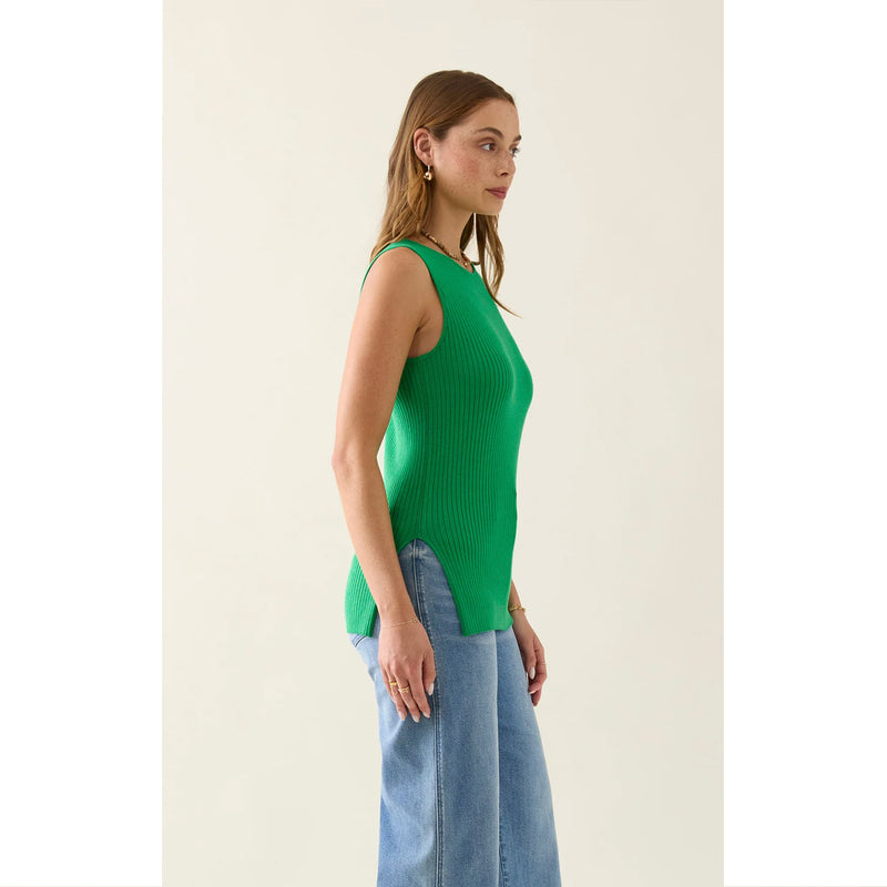 Top Adele Split Tank - Green