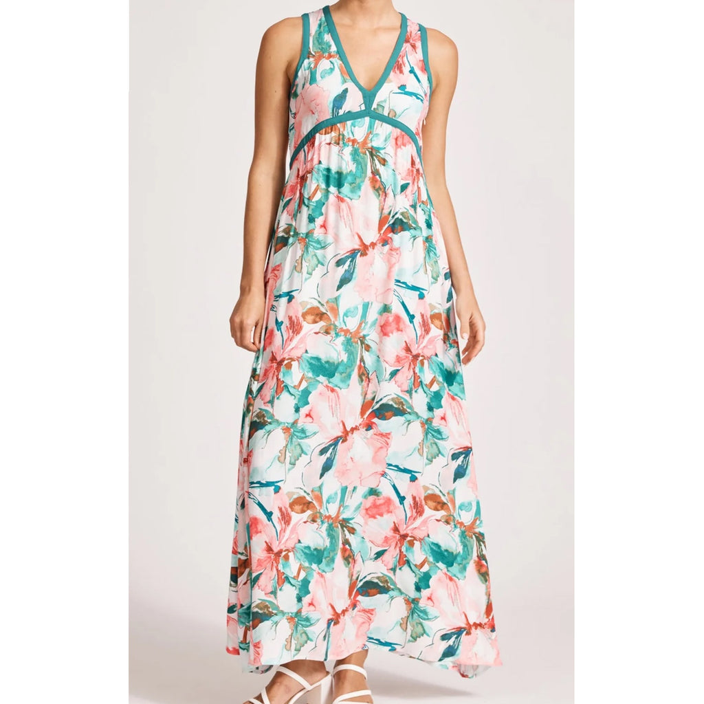 Dress Alegria Spliced Maxi - Estate/Teal