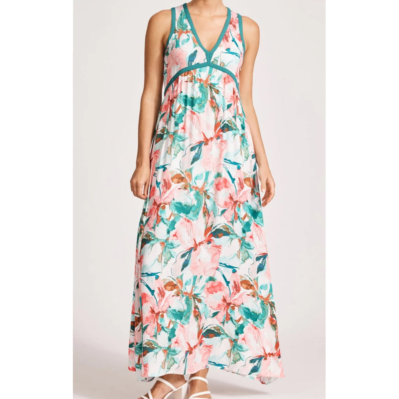 Dress Alegria Spliced Maxi - Estate/Teal
