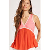 Top Alegria Spliced Tank - Cameo/Coral