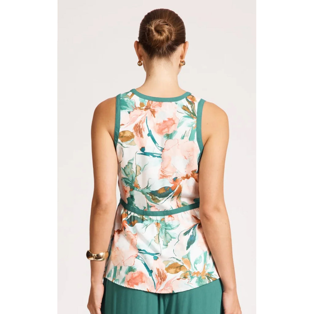 Top Alegria Spliced Tank - Estate/Teal