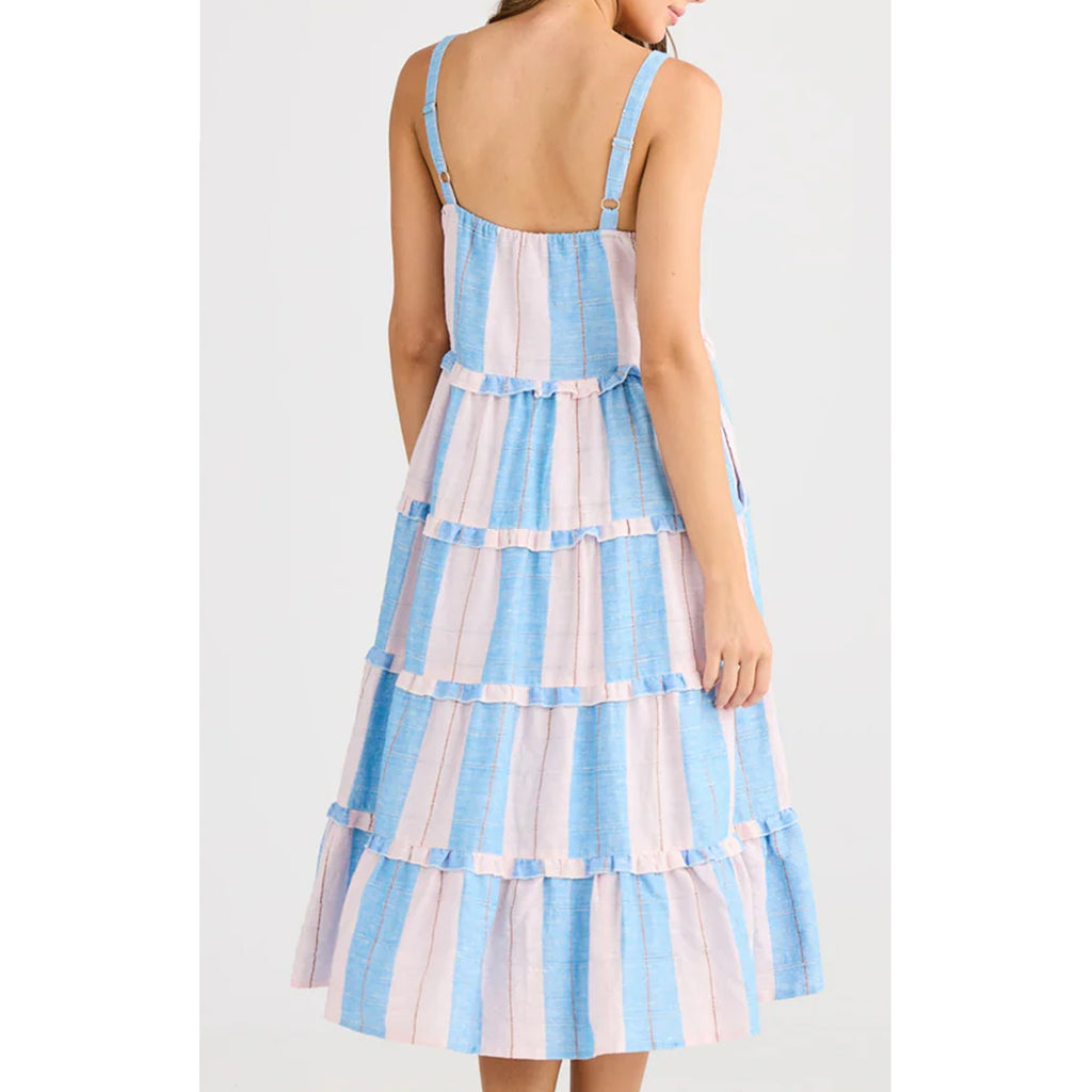 Dress Alita - Blue Multi Print