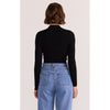 Top Aria Knit Skivvy - Black