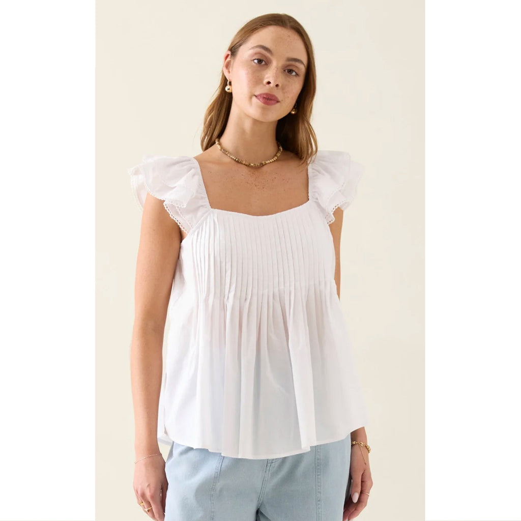 Top Aurora Frill Tank - Lotus