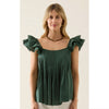 Top Aurora Frill Tank - Myrtle