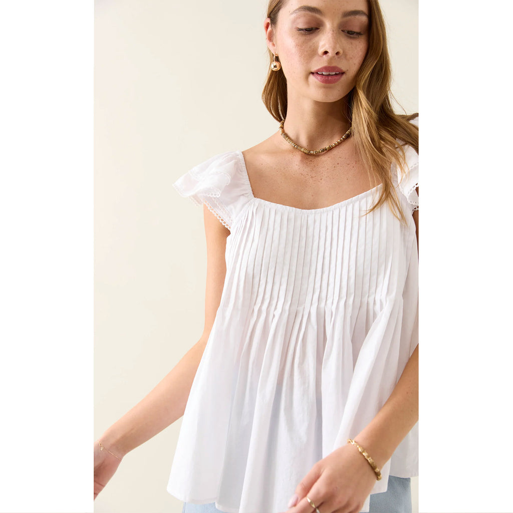 Top Aurora Frill Tank - Lotus