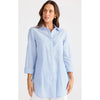 Top Ava Shirt Blue Pinstripe