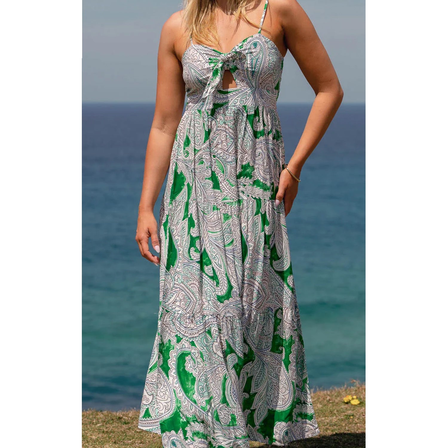 fitted lace wedding dress Dress Bambi Maxi