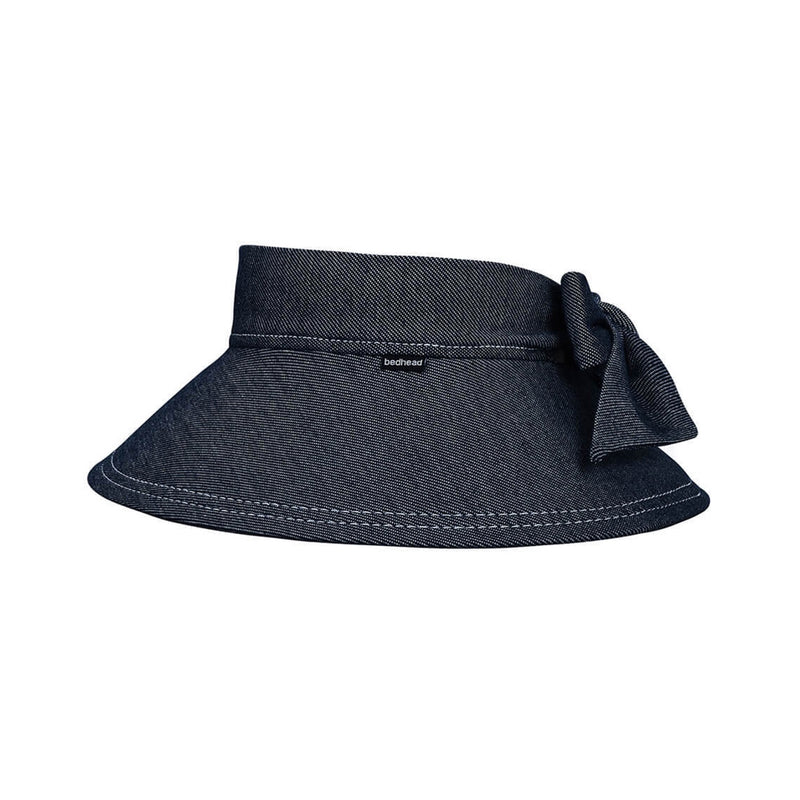 Hat Wide Brimmed Sun Visor - Denim