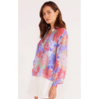 Top Belle Long Sleeve Blouse - Spring Blooms