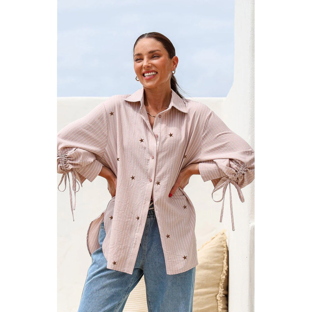 Top Billie Star Shirt - Beige