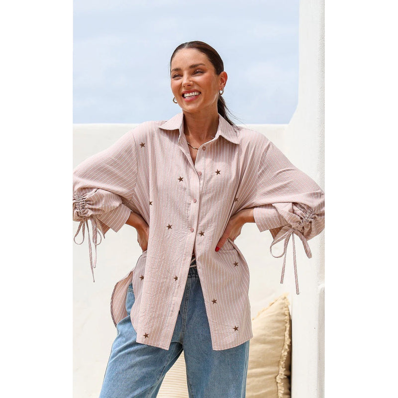 Top Billie Star Shirt - Beige