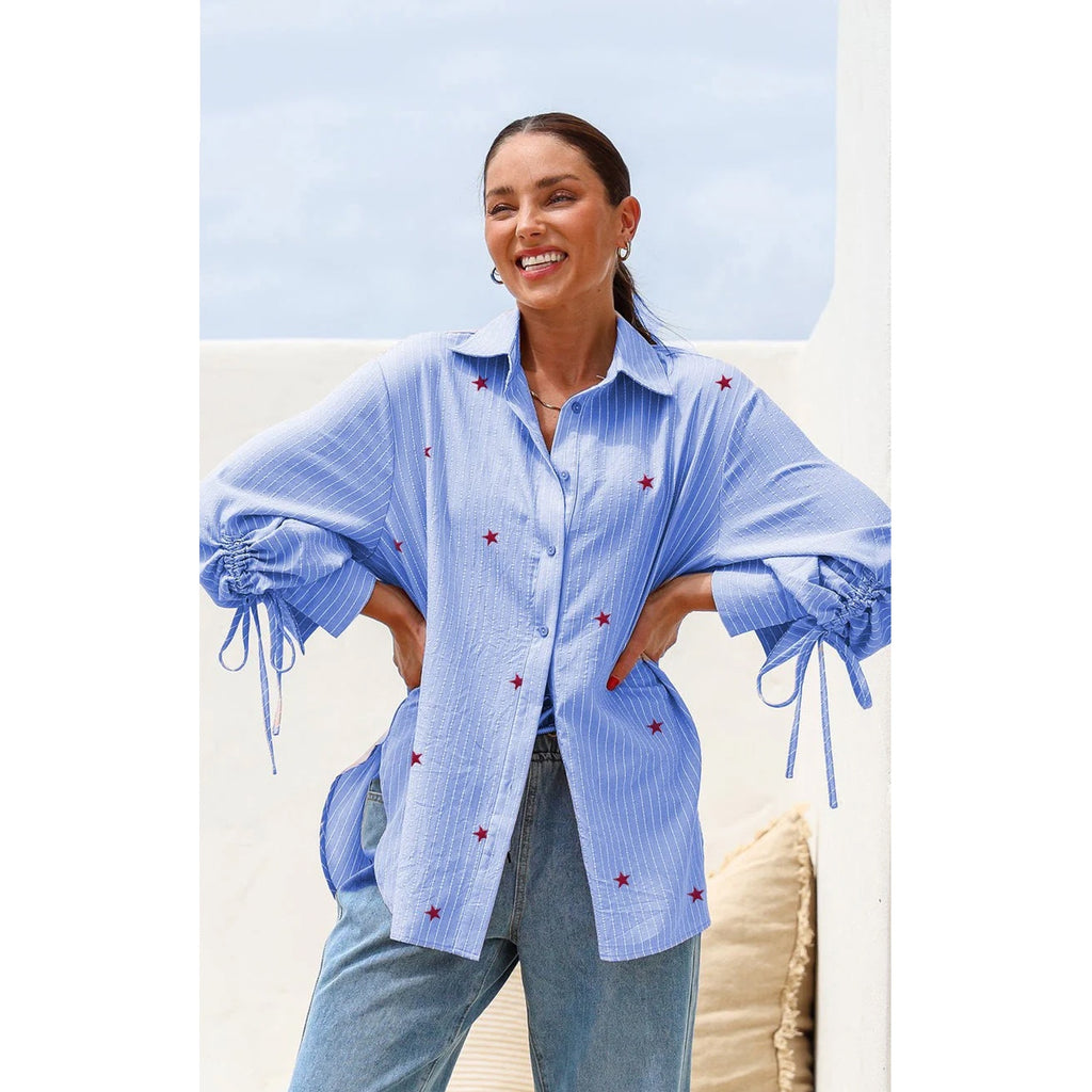 Top Billie Star Shirt - Blue