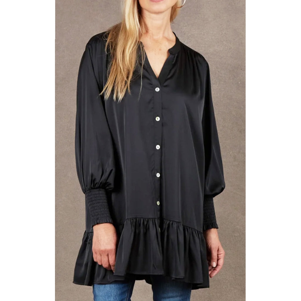 Top Norse Blouse ONE SIZE - Ebony
