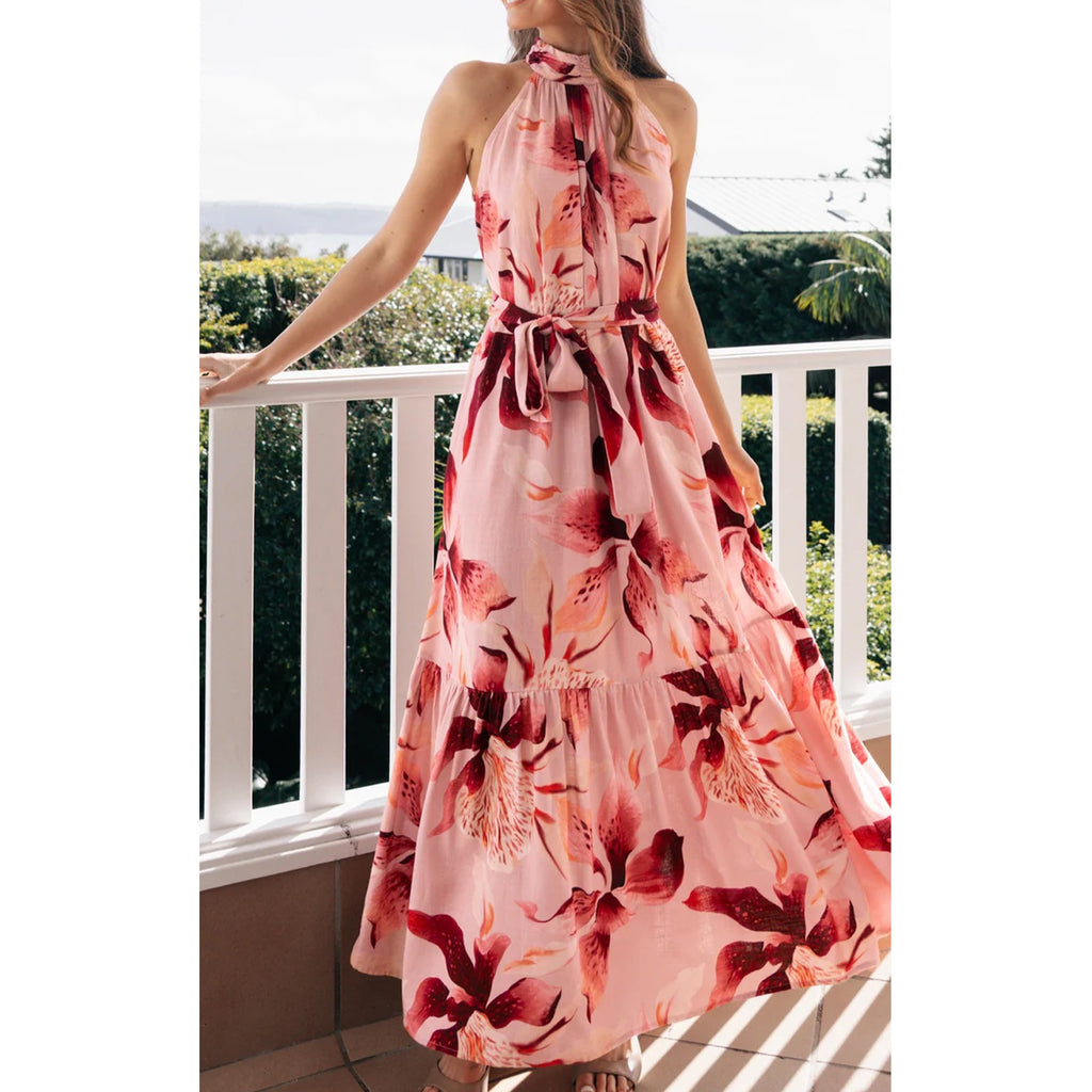 Dress Halter - Blush Lily