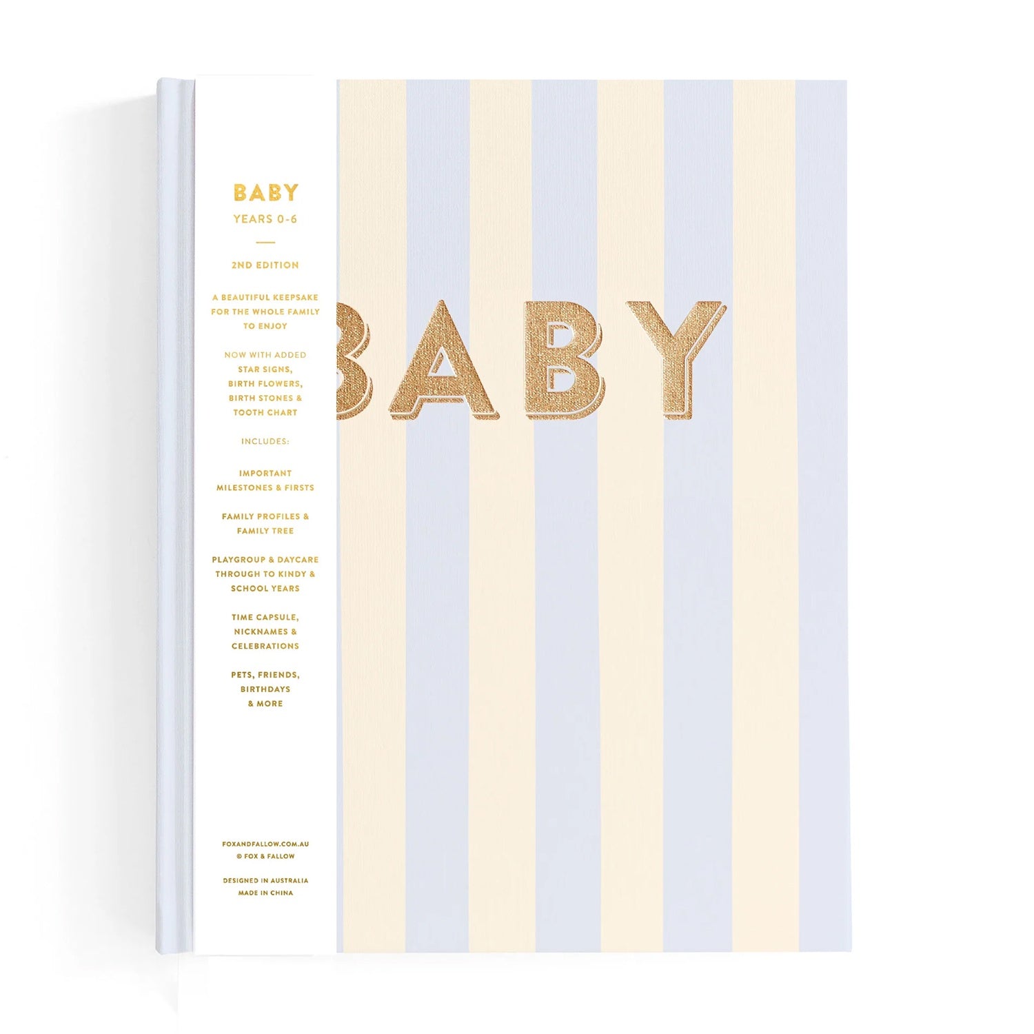 Baby Book - Cloud Stripe