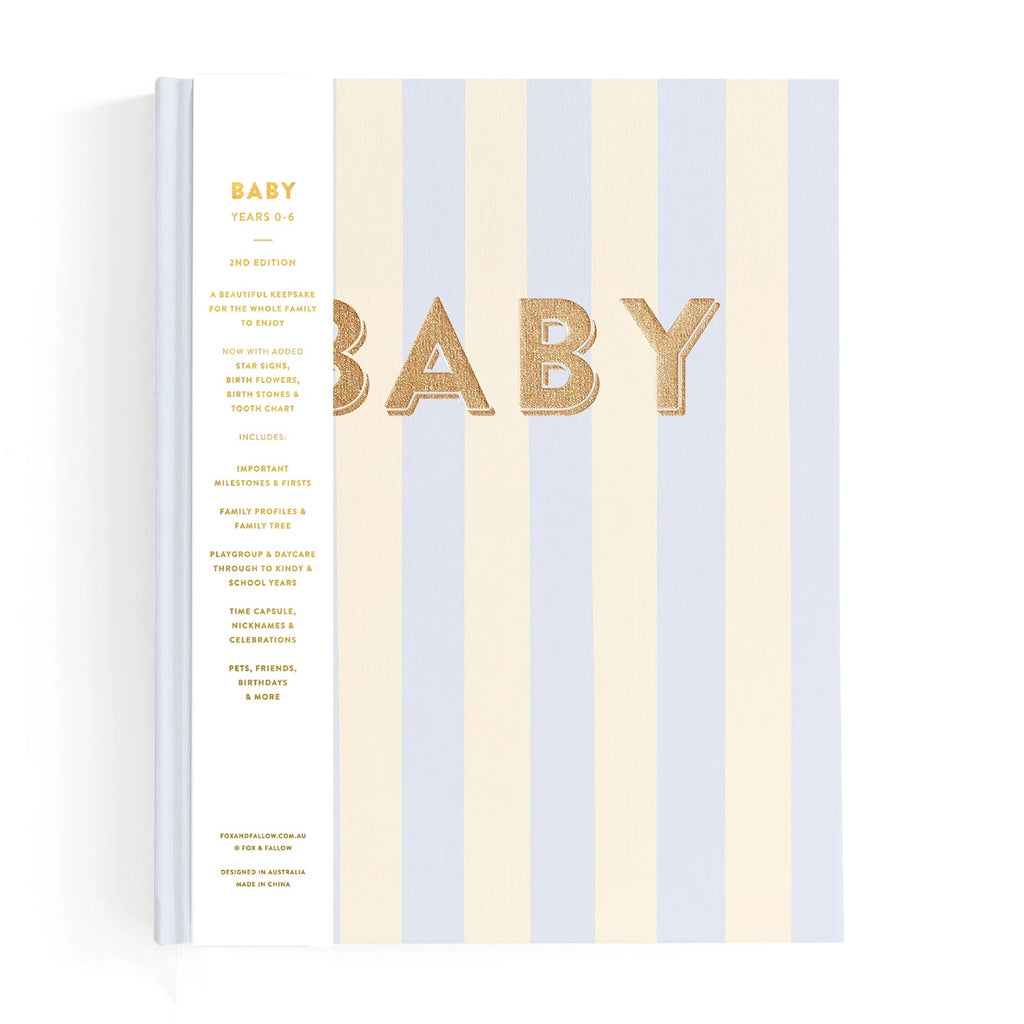 Baby Book - Cloud Stripe