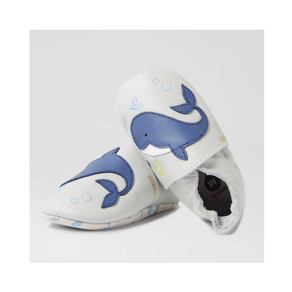 Baby Shoe Blue Whale - Dawn Blue