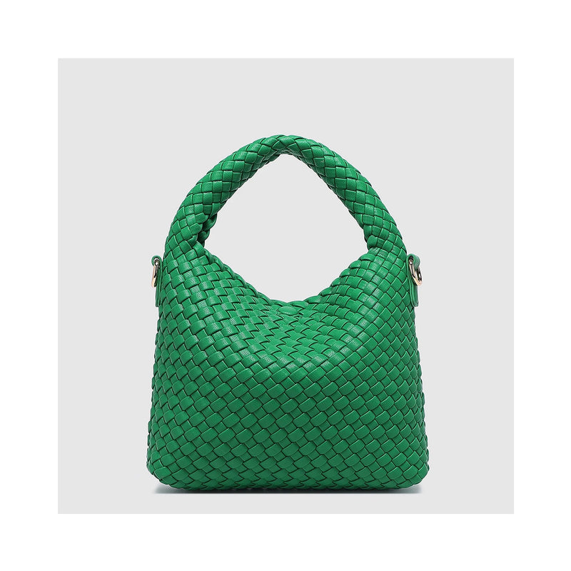 Bag Gabby Mini Woven Shoulder - Apple Green