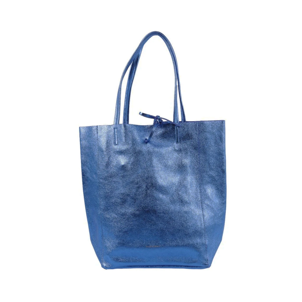 Bag Large Tote - Metallic Electric Blue