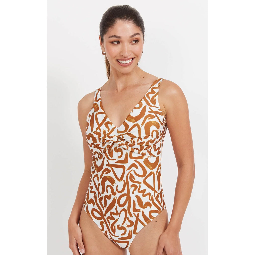 Swimsuit Bahama Twist One Piece - Opus Tan