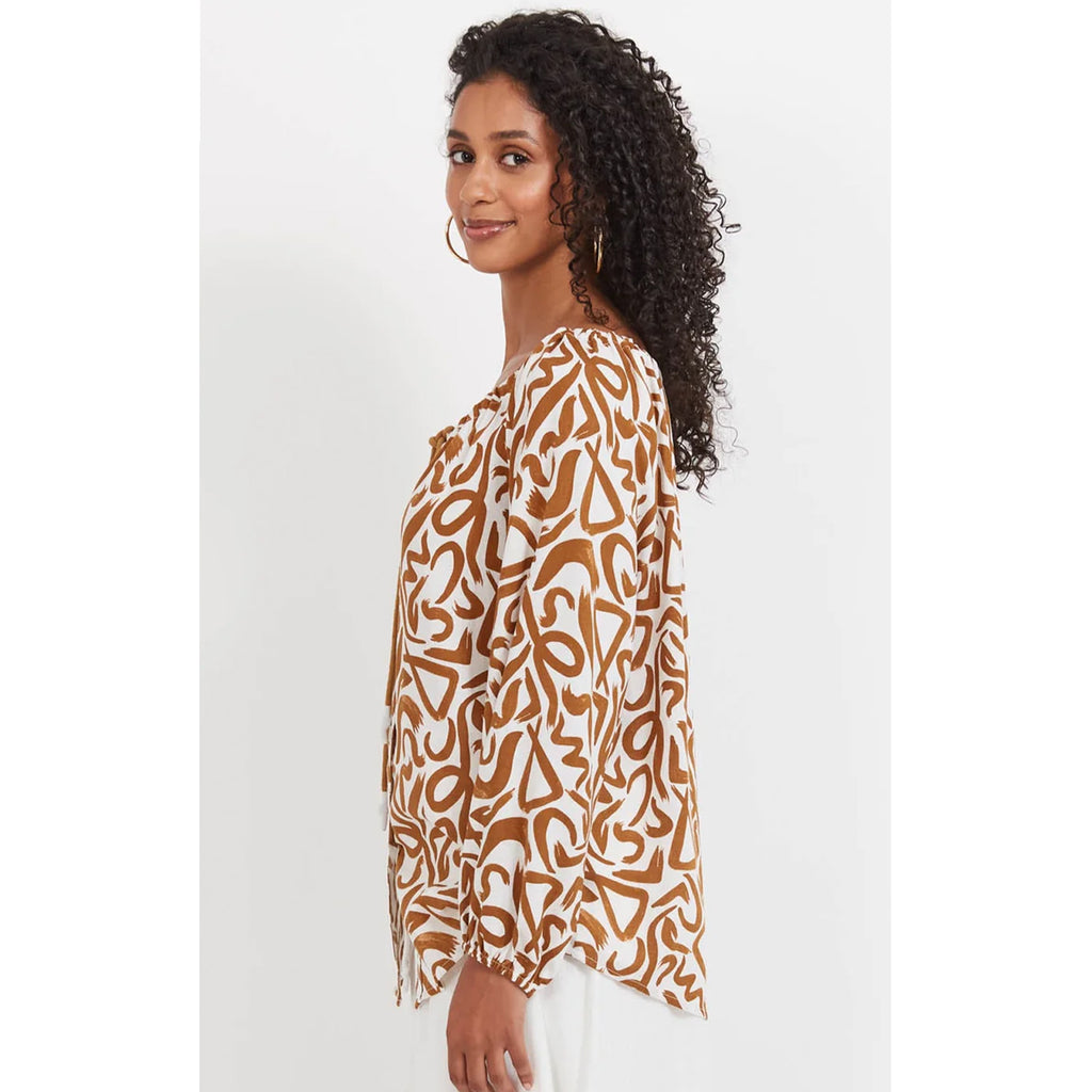 Top Bahama Button Tie - Opus Tan