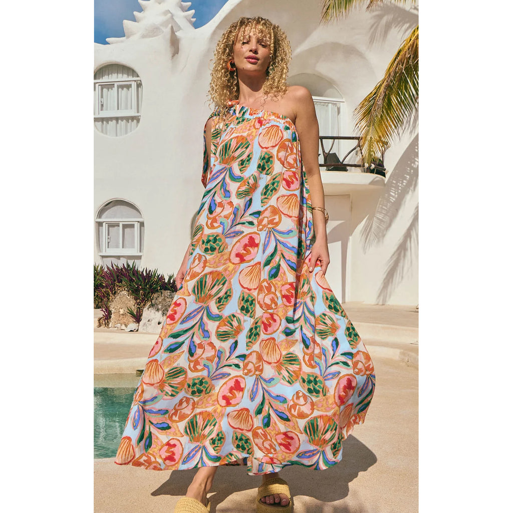 Dress Baja One Shoulder - Tide
