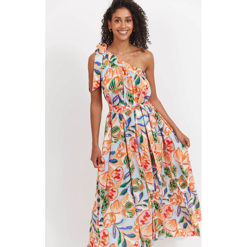 Dress Baja One Shoulder - Tide